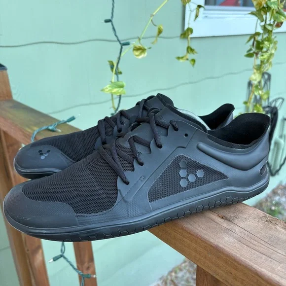 Vivobarefoot Primus Lite III Minimalist Shoes Men’s 12 EU 45 Black Wide Toe Box - Picture 2 of 16